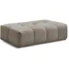 Image de Bobochic pouf petit everest tissu chiné taupe EVEREST