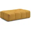 Image de Bobochic pouf petit everest tissu chiné jaune EVEREST