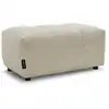 Image de Bobochic pouf roxelane tissu bouclette beige ROXELANE