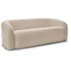 Image de Bobochic canapé droit fixe 3 places elina tissu bouclette beige ELINA