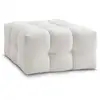Image de Bobochic pouf cloud tissu bouclette blanc CLOUD
