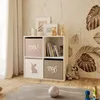 Image de Létagère Loni 2x2 - Blanche - 4 espaces de rangement - utilisation polyvalente
