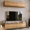 Image de Meuble TV / Meuble de salon - NICOLE - 80 cm - chêne craft - style moderne