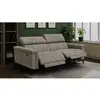 Image de Canapé relax 3 places nordel, tissu beige foncé NORDEL
