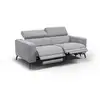 Image de Canapé 3 places morello avec 2 x relax zero gravity, tissu gris clair MORELLO