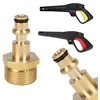 Image de Adaptateur M22 vers Raccord Rapide   Laiton Résistant Filetage M22x15 Compatible avec nettoyeur Lavor Domestique