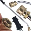 Image de Lance Coudée 30° 1/4 34 cm   Jet Haute Pression 250 Bar Acier Résistant Compatible Kärcher K2 K7