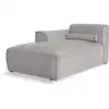 Image de Flex felix méridienne 154x92 cm, gauche, gris Flex Felix