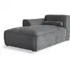 Image de Flex felix méridienne 154x92 cm, gauche, gris foncé Flex Felix