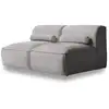 Image de Flex felix canapé modulaire 2pl, 152x96 cm, gris Flex Felix