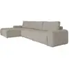 Image de Lulu canapé module d'angle 5pl convertible, avec accoudoir, gris Lulu
