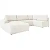 Image de Lulu canapé module d'angle 8pl convertible, droit, beige Lulu