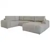 Image de Lulu canapé module d'angle 8pl convertible, gauche, avec accoudoir, gris Lulu