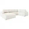 Image de Lulu canapé module d'angle 8pl convertible, droit, avec accoudoir, beige Lulu