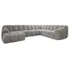 Image de Shell canapé module d'angle 8pl, droit, gris clair Shell