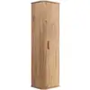 Image de Meuble colonne suspendu de salle de bain glamour chêne craft d'or 139 cm