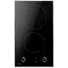 Image de Amica - table domino vitrocéramique 30cm 2 feux noir ph3200pg - PH3200PG