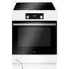 Image de Amica Aci7007rw Four Et Cuisinière A Electrique Plaque Avec Zone À Induction Blanc