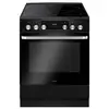 Image de Cuisiniere vitroceramique amica acv7005rn noir 60 cm four 77 l multifonction