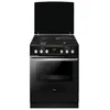 Image de Amica Cuisinière mixte 77l 4 feux noir - ACM7037RN