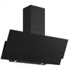 Image de Amica - hotte décorative inclinée 60cm 594m3h noir ahign9600a++ - AHIGN9600A++