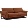 Image de Canapé convertible 3 places lorem, tissu orange foncé LOREM