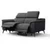 Image de Canapé 2 places avec 2 relax électriques fiero, tissu gris foncé FIERO