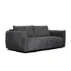 Image de Canapé droit xxl 3 places tissu gris foncé - tauer TAUER