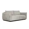 Image de Canapé droit xxl 3 places tissu blanc perle - tauer TAUER