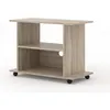 Image de Meuble TV avec roulettes sous main universel Yogi 80 cm salon Hi-Fi commode table