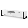 Image de Commode Bim Furniture Nuka 200 Cm Blanc Noir Mdf