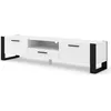 Image de Mueble TV Stand Hi-Fi Nuka 200 cm Blanc Mat Salon Commode