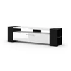 Image de Commode Bim Furniture Livia 160 X 40 X 42 Cm Noir Blanc Brillant Mdf
