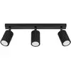 Image de Plafonnier Aluminium Noir Gu10 3 Karbon Line