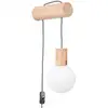 Image de Applique Bois Bois Naturel/blanc/noir G9 1 Nimbi
