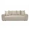 Image de Bobochic canapé 3 places convertible roxelane tissu chiné beige ROXELANE