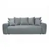 Image de Bobochic canapé 3 places convertible roxelane tissu chiné gris clair ROXELANE