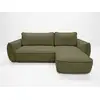 Image de Bobochic canapé d'angle convertible réversible esmee tissu chenille vert réversible ESMEE