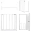Image de MoMi PAXI PLUS - Barrière de sécurité enfant 75-82 cm (extensible 103 cm) - Double ouverture - Installation sans perçage - Blanc