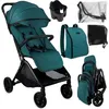 Image de MoMi ANDREA - Poussette auto-pliant 0m+ jusqu'à 22 kg - Légère 73 kg - Barre rotative - Kit accessoires + sac à dos - Turquoise