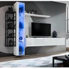 Image de Ensemble Meuble Tv Design "switch Vii" 240cm Blanc & Noir