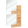 Image de Panneau Mural & 2 Miroirs "easy" 100cm Naturel