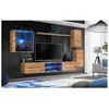 Image de Ensemble meuble TV mural Switch XXIII - L 250 x P 40 x H 140 cm - Marron