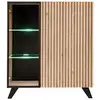Image de Vaisselier Led Design "liam" 90cm Naturel & Noir