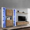 Image de Ensemble Meuble Tv "switch Lamel Xvi" 330cm Naturel & Blanc