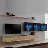 Image de Ensemble Meuble Tv "switch Lamel Xvii" 340cm Naturel & Noir