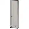 Image de Armoire 2 portes & 1 tiroir hugo 60cm gris & noir