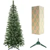 Image de Sapin de Noël - SPRINGOS - 120 cm - Artificiel PVC - Support inclus - Vert