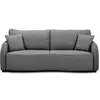 Image de Canapé Convertible Bari 3 Places - Tissu Anthracite - Coffre De Rangement - L215 X H89 X P100 Cm