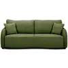 Image de Canape convertible 3 places casapy bari coffre de rangement tissu polyester vert olive A129272